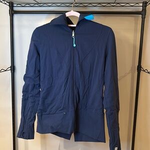 Lululemon W Globe Trot Jacket Reversible Blue